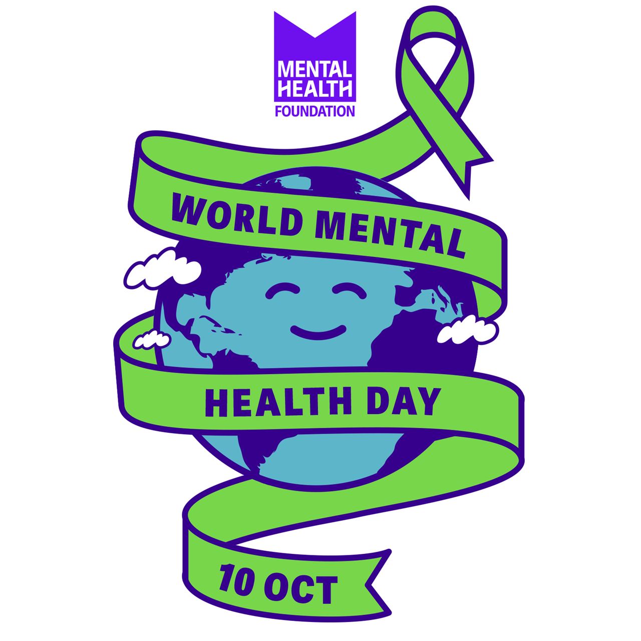 Image of the World Mental Health Day logo from the Mental Health Foundation
